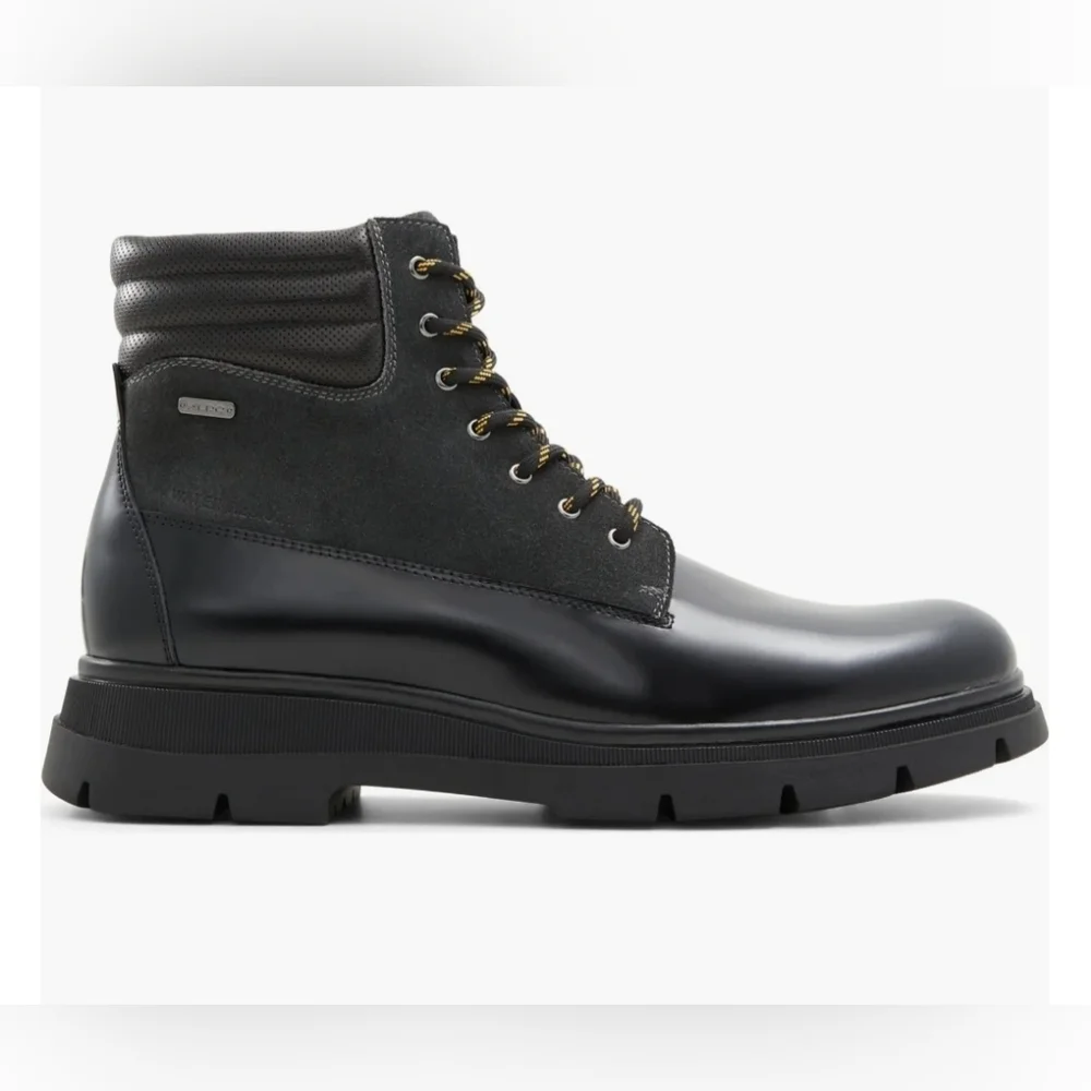 🔥NIB Aldo Mayfair Water Resistant Lace-Up Boot, Color: Charcoal, Size 11